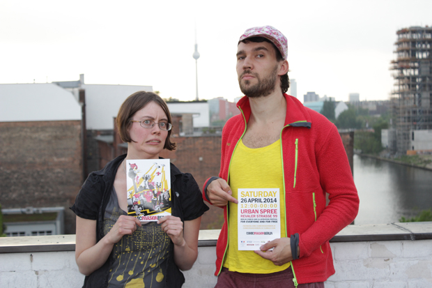 Claire Webster und Marc Seestaedt veranstalten die Comic Invasion Berlin, Foto: Sophie Euler