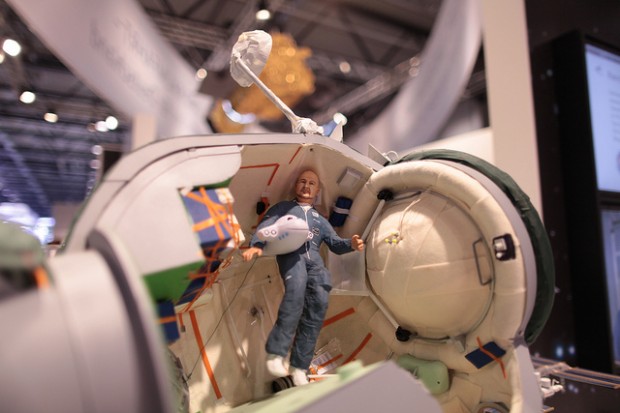 Der Astronaut in einer Modell-Mission - Bild: Flikr.com - DLR_de (CC BY 2.0)