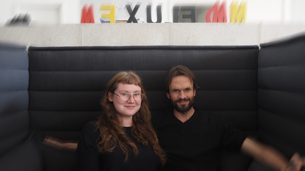 Sasa Mueller und Jannis Jaschke auf der FluxFM-Besuchercouch