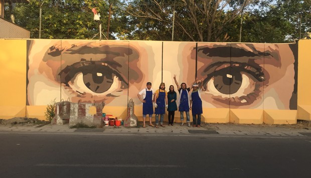 Foto: I SEE YOU, street artists vor Mural Foto: Rada Akbar