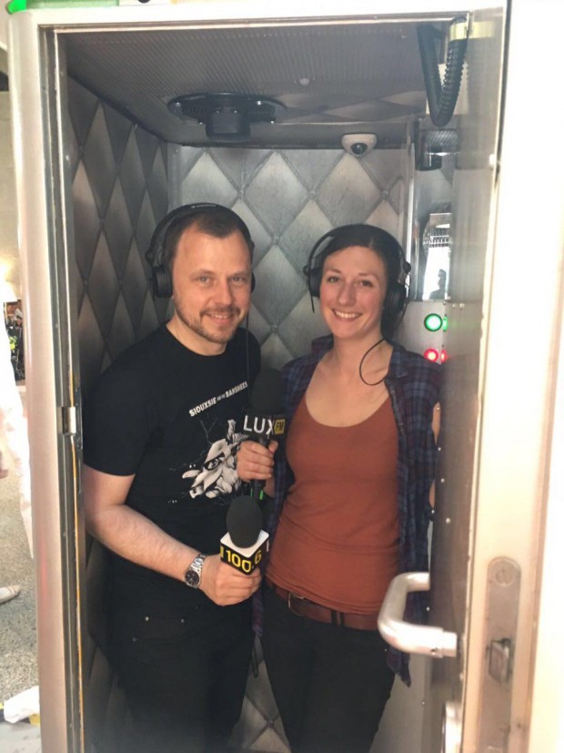 Aysche Wesche und Tom Ehrhardt in der Teledisko (Foto: FluxFM)