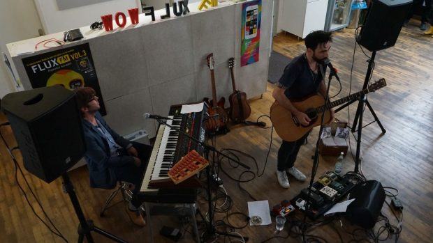 Abu live beim FluxFM MorningShowcase (Foto: Nina Maul)