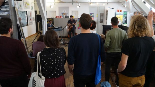 Abu live beim FluxFM MorningShowcase (Foto: Nina Maul)
