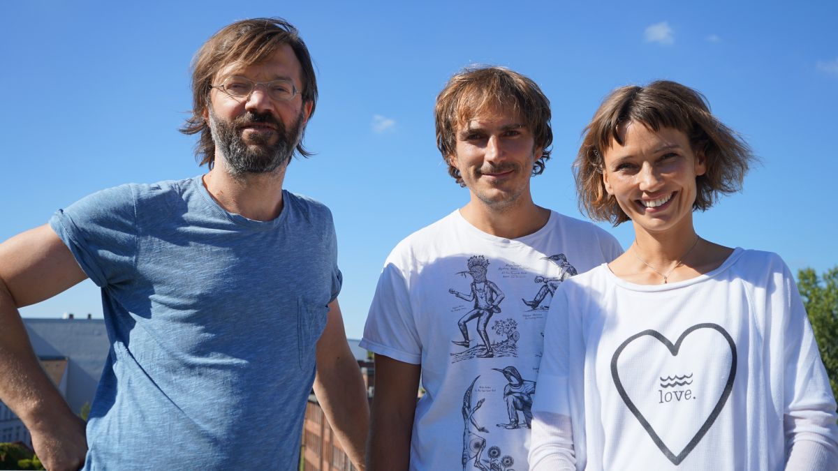 André De Ridder, Tom & Nadine (v.l.n.r.) vom Michelberger Music Festival (Foto: Fabian Broicher)