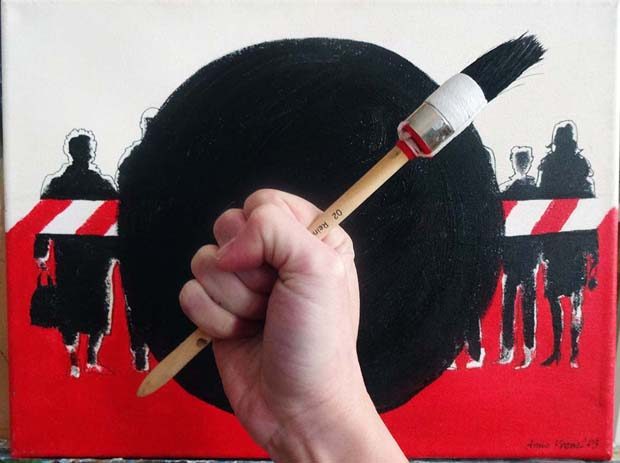 Schwarzer Punkt - ein persönlicher Protest (Foto: Anna Krenz)