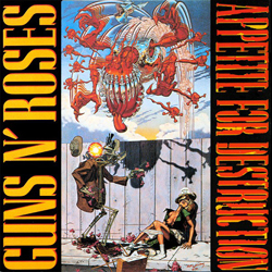 Die erste Version von Guns N' Roses "Appetite for Destruction"