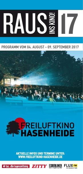 Freiluftkino Hasenheide Programm August - September 2017