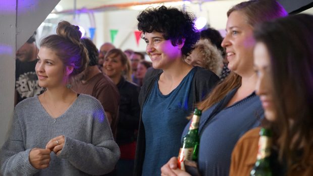 MorningShowcase am Nachmittag mit Kakkmaddafakka, 14. September 2017 in der FluxFM-Redaktion (Foto: Jamal Ali)