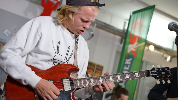 MorningShowcase am Nachmittag mit Kakkmaddafakka, 14. September 2017 in der FluxFM-Redaktion (Foto: Jamal Ali)