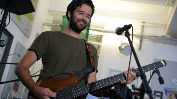 MorningShowcase am Nachmittag mit Kakkmaddafakka, 14. September 2017 in der FluxFM-Redaktion (Foto: Jamal Ali)