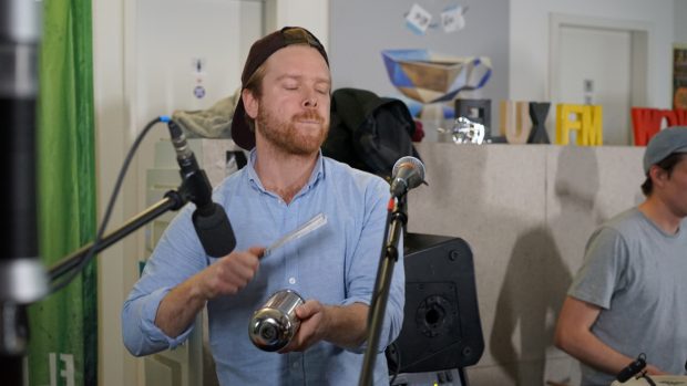 MorningShowcase am Nachmittag mit Kakkmaddafakka, 14. September 2017 in der FluxFM-Redaktion (Foto: Jamal Ali)