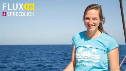 Stefanie Hilt von Sea-Watch zu Gast im FluxFM Spreeblick
