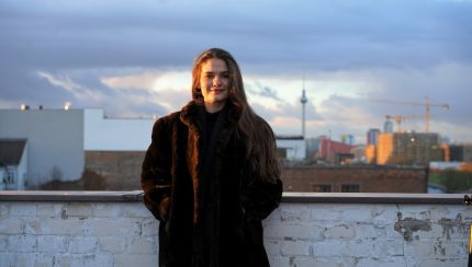 Violetta Zironi aus Italien auf der Dachterrasse von FluxFM. Foto: Danilo Rößger