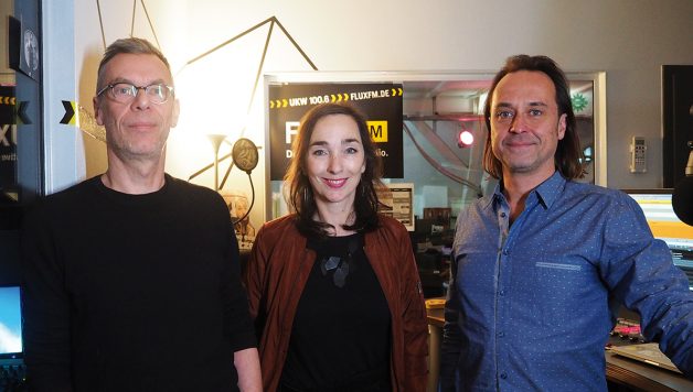 Die FluxFM-Gründer Mona Rübsamen und Markus Kühn im Spreeblick bei Johnny Haeusler (Foto: Nina Maul)