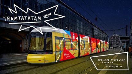 Tramtatatam, Berliner Sparkasse, Tramkonzert, FluxFM, Karlie Apriori, Tram, Berlin