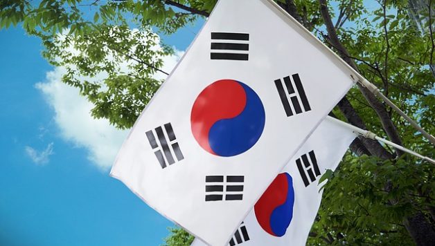 South Korea Flags