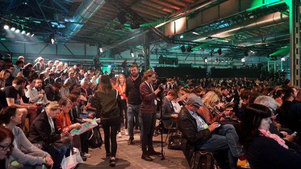 Das Publikum bei der Keynote von Chelsea Manning