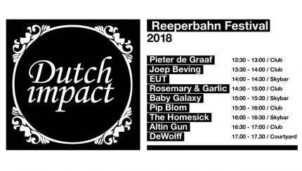 Dutch Impact Party Reeperbahn Festival (Pressebild)