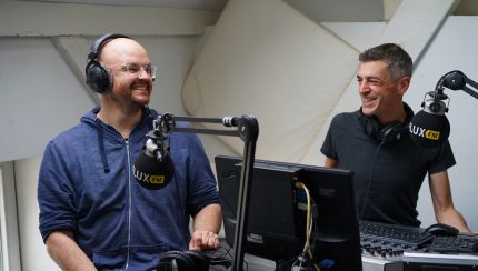 Matthias Schuell von der Ritter Butzke und Mathi Weck (Foto: Ann-Kathrin Canjé)