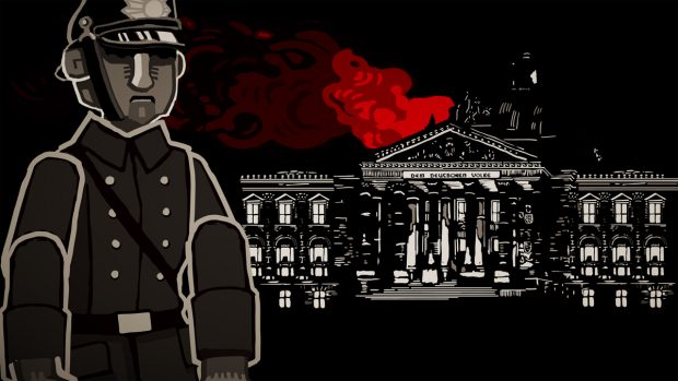 Verschiedene historische Ereignisse zwischen 1933 und 1945 werden im Spiel dargestellt. (Quelle: Paintbucket Games)