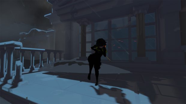 Dämonen und Unwetter begleiten ihren Weg. (Screenshot | Quelle: Sea of Solitude; Jo-Mei Games /Electronic Arts)