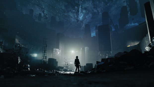 Kein gewöhnliches Gebäude - der Sitz des Federal Bureau of Control verbindet verschiedene Dimensionen. (Quelle: Remedy Entertainment)