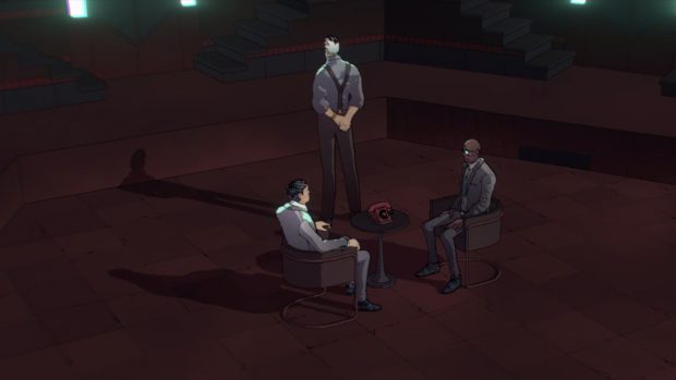 Im rundenbasierten Taktikspiel müsst ihr Winston und Charon retten. (Quelle: Screenshot John Wick Hex)