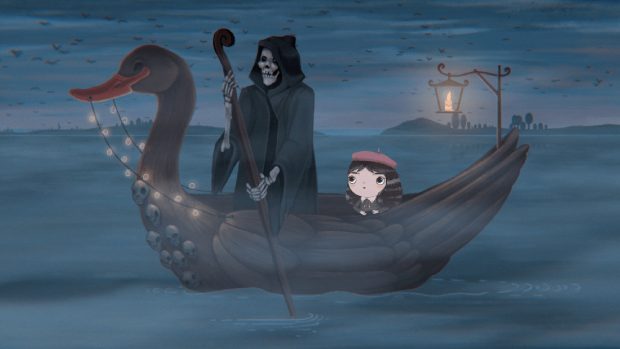 Das kleine Mädchen und der Tod treffen aufeinander. (Quelle: Killmonday Games)