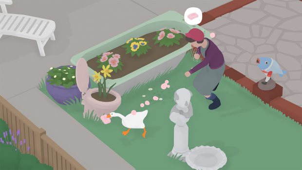 In Untitled Goose Game übernehmt ihr die Kontrolle einer echten Bad Goose. (Quelle: House House)