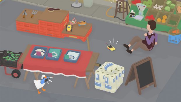 In Untitled Goose Game übernehmt ihr die Kontrolle einer echten Bad Goose. (Quelle: House House)