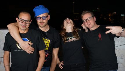 Moses Schneider, Arnim von den Beatsteaks, Melanie Gollin und Daniel Koch (Foto: Sophie Euler)