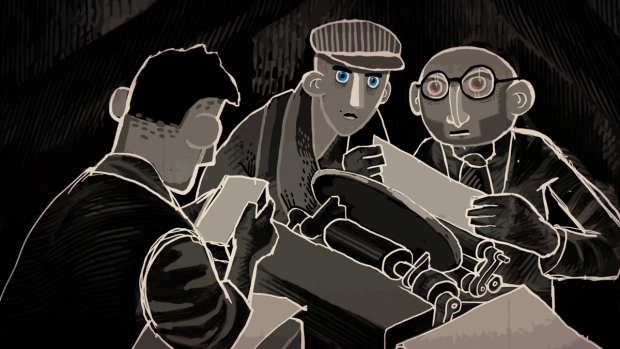 Als Widerstandsgruppe versucht ihr durch verschiedene Aktionen gegen die Nationalsozialisten zu agieren. (Quelle: Paintbucket Games)