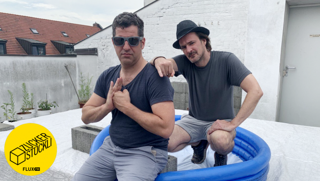 Rooftop-Poolboys alias Ueli und Winson (Foto: Sophie Euler)